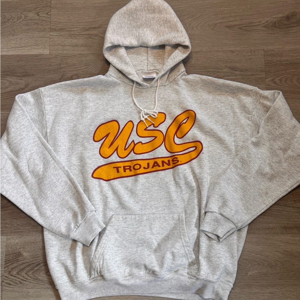 Vintage 80s University of Southern California (USC) Trojans Gray Hoodie
